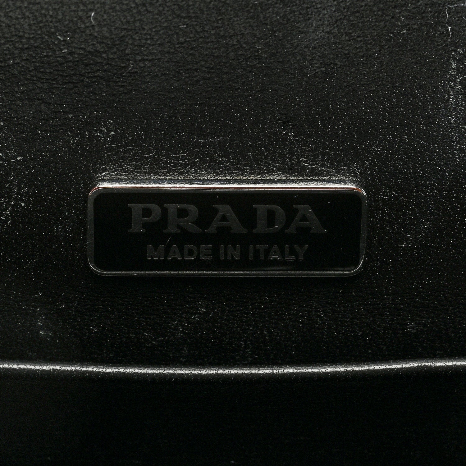 Prada Metallic Vitello Saffiano Cahier Bag Denim Black 5 of 7