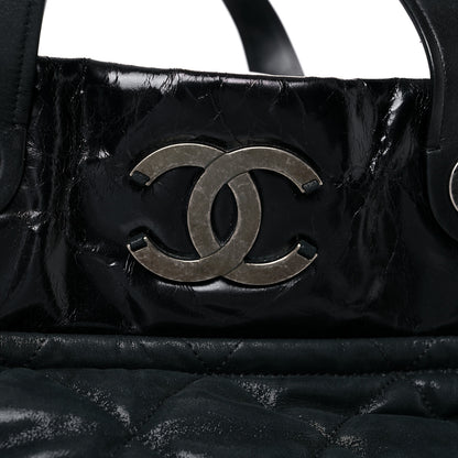 Chanel Iridescent Calfskin Quilted Large In The Mix Tote Black 19 of 27