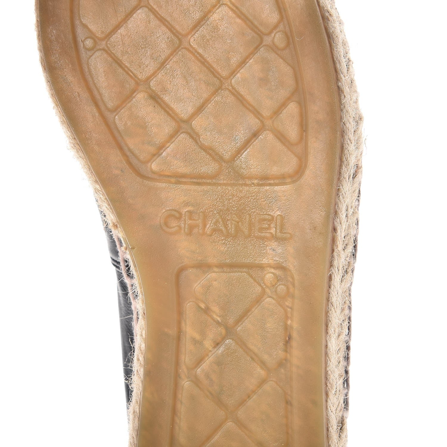 Chanel Lambskin CC Espadrilles 35 Black 7 of 9