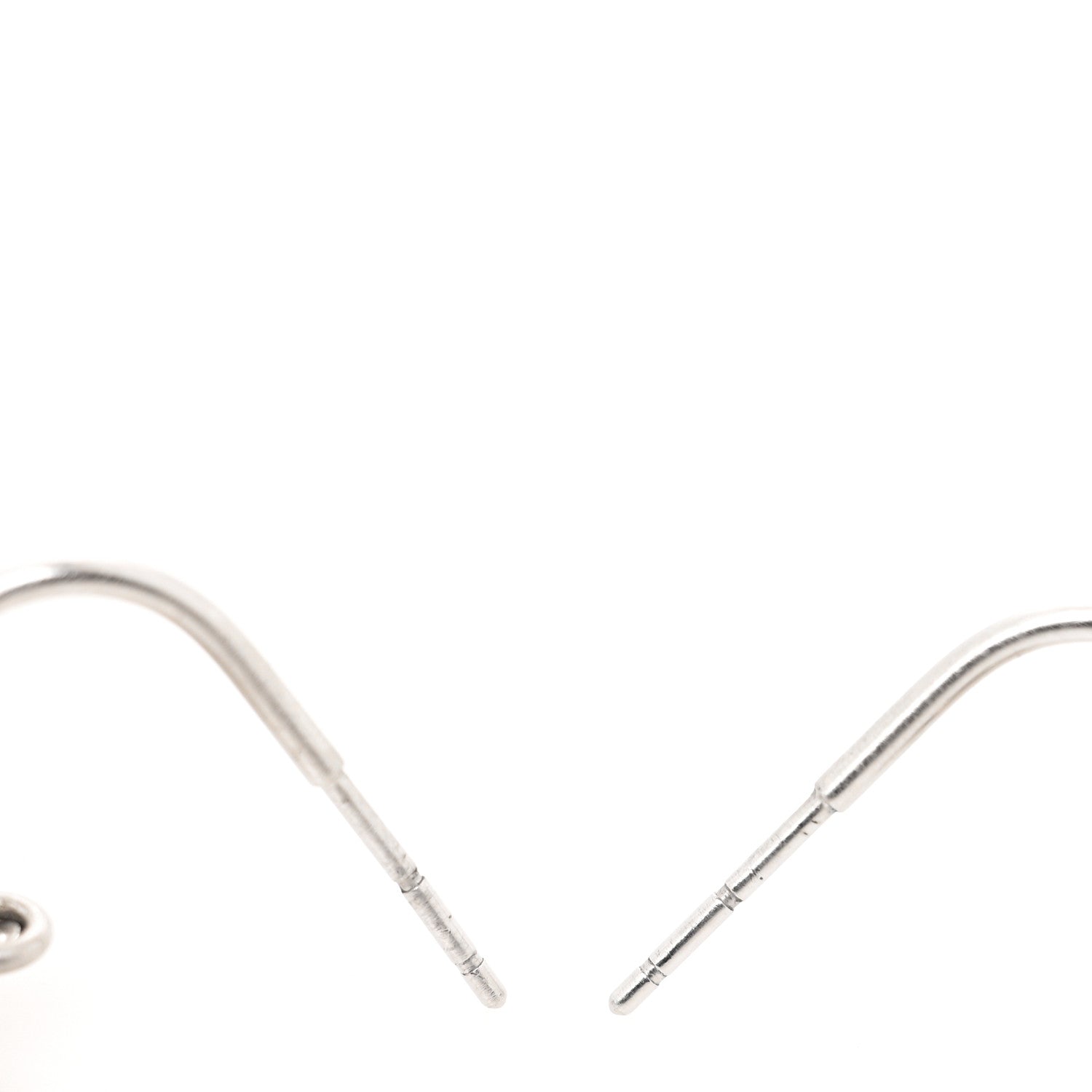 Chanel Baguette Crystal CC Dangle Earrings Silver 3 of 4