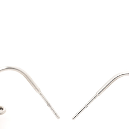 Chanel Baguette Crystal CC Dangle Earrings Silver 3 of 4