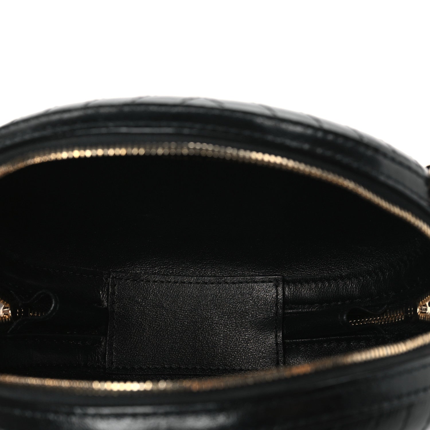 Chanel Lambskin Embroidered Chevron Quilted La Pausa Tassel Clutch Black 5 of 11