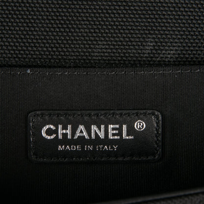 Chanel Canvas Quilted Medium Fluo Boy Flap Black Grey Yellow 6 of 7