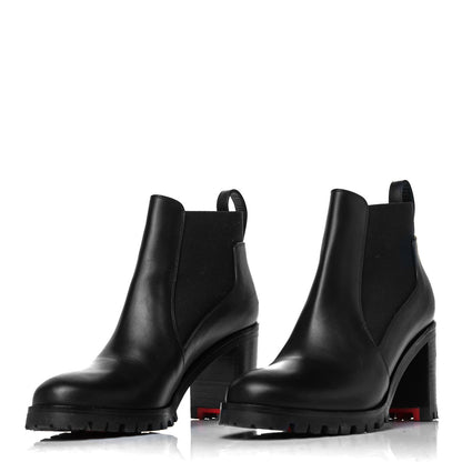 Christian Louboutin Calfskin Marchacroche 70 Chelsea Boots 36 Black 2 of 7