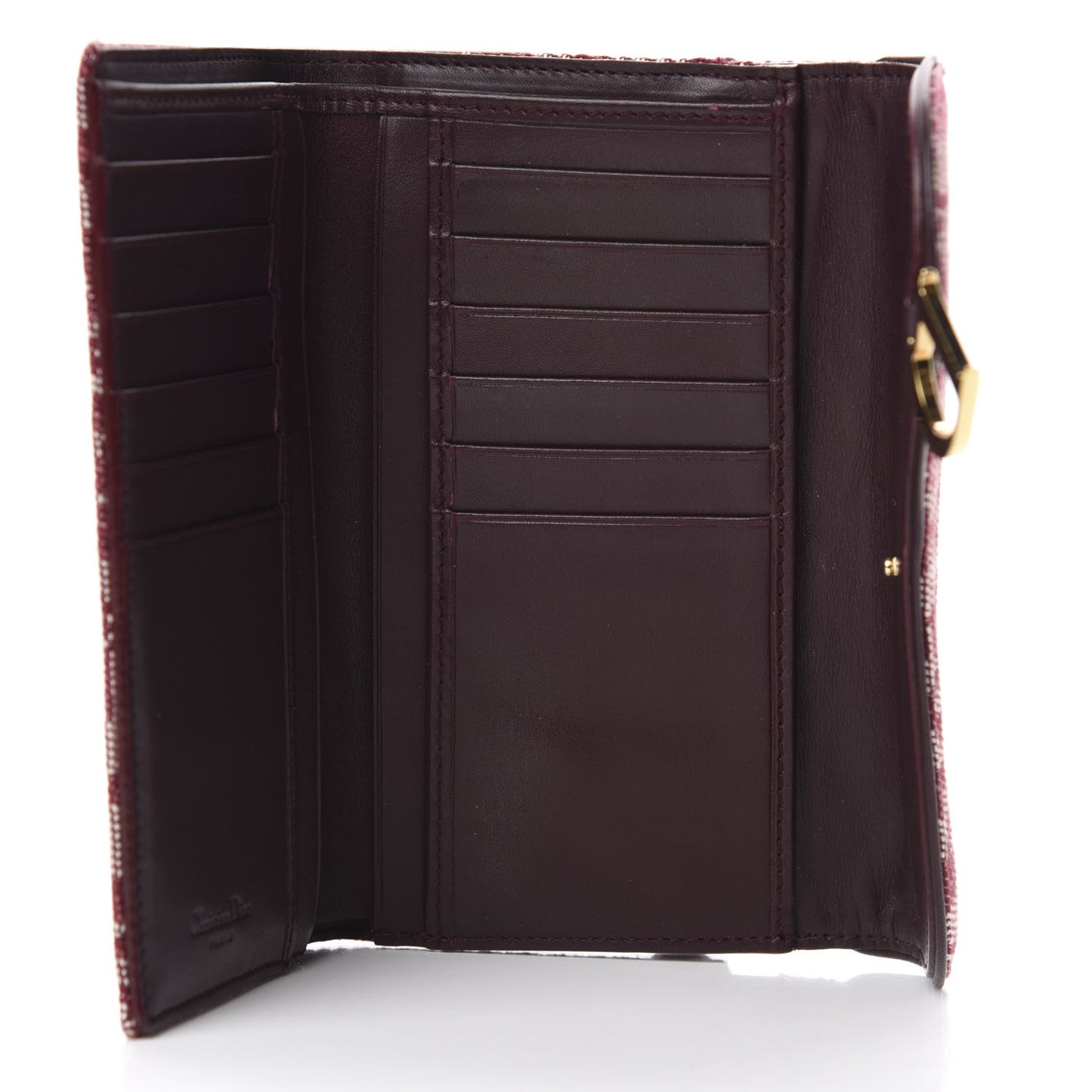 Monogram Saddle Wallet Burgundy