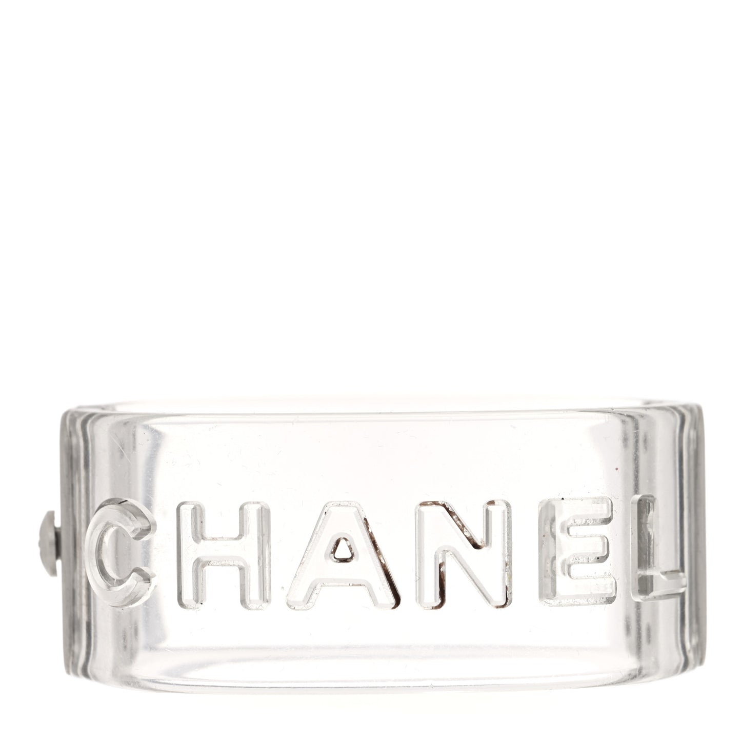 Metal Resin Logo Cuff Transparent