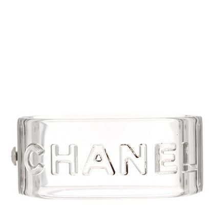 Chanel Metal Resin Logo Cuff Transparent 1 of 4