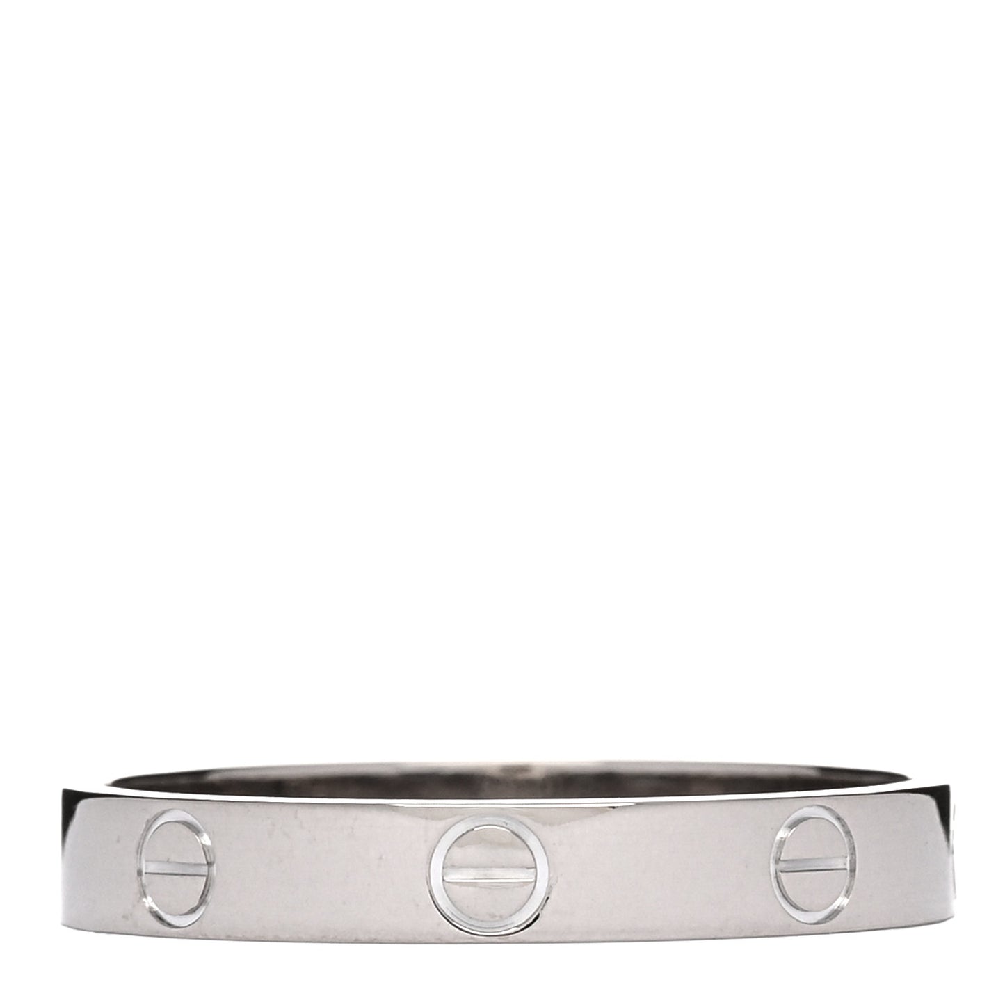 18K White Gold 3.5mm LOVE Wedding Band Ring 63 10.25