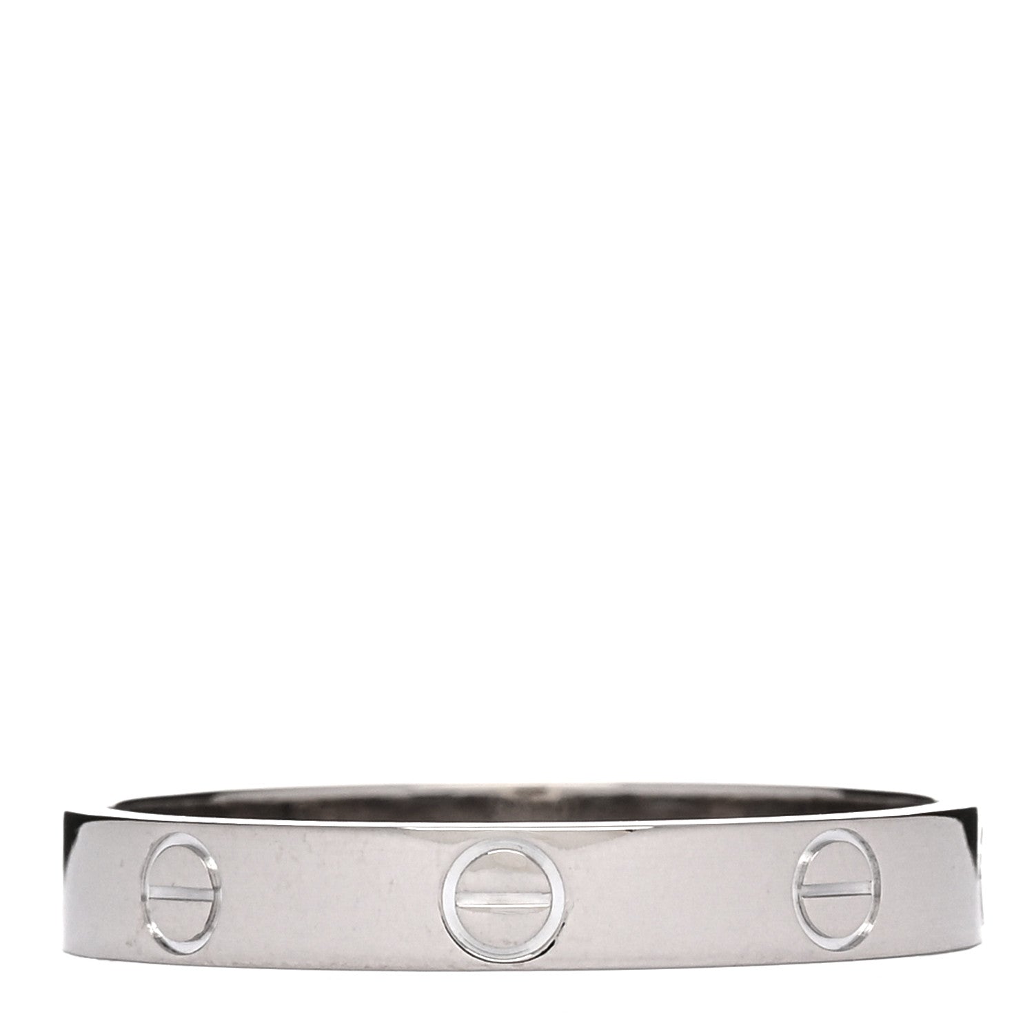 Cartier 18K White Gold 3.5mm LOVE Wedding Band Ring 63 10.25 3 of 4