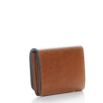 Mulberry Natural Grain Leather Small Continental French Purse Wallet Oak 3 of 10