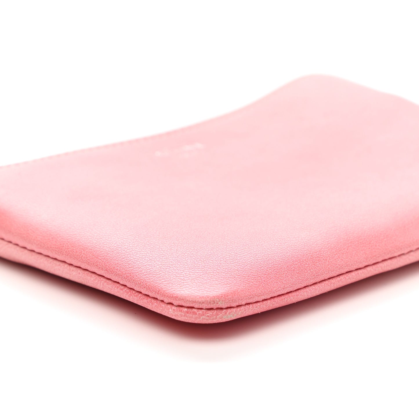 Lambskin Solo Coin Card Case Cloudy
