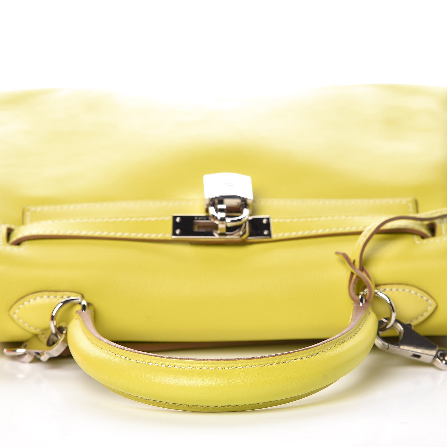 Hermes Swift Kelly Retourne 25 Lime 34 of 35