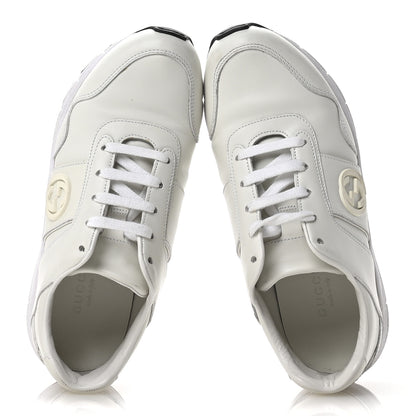 Gucci Calfskin Womens Interlocking G Sneakers 35 White 2 of 9