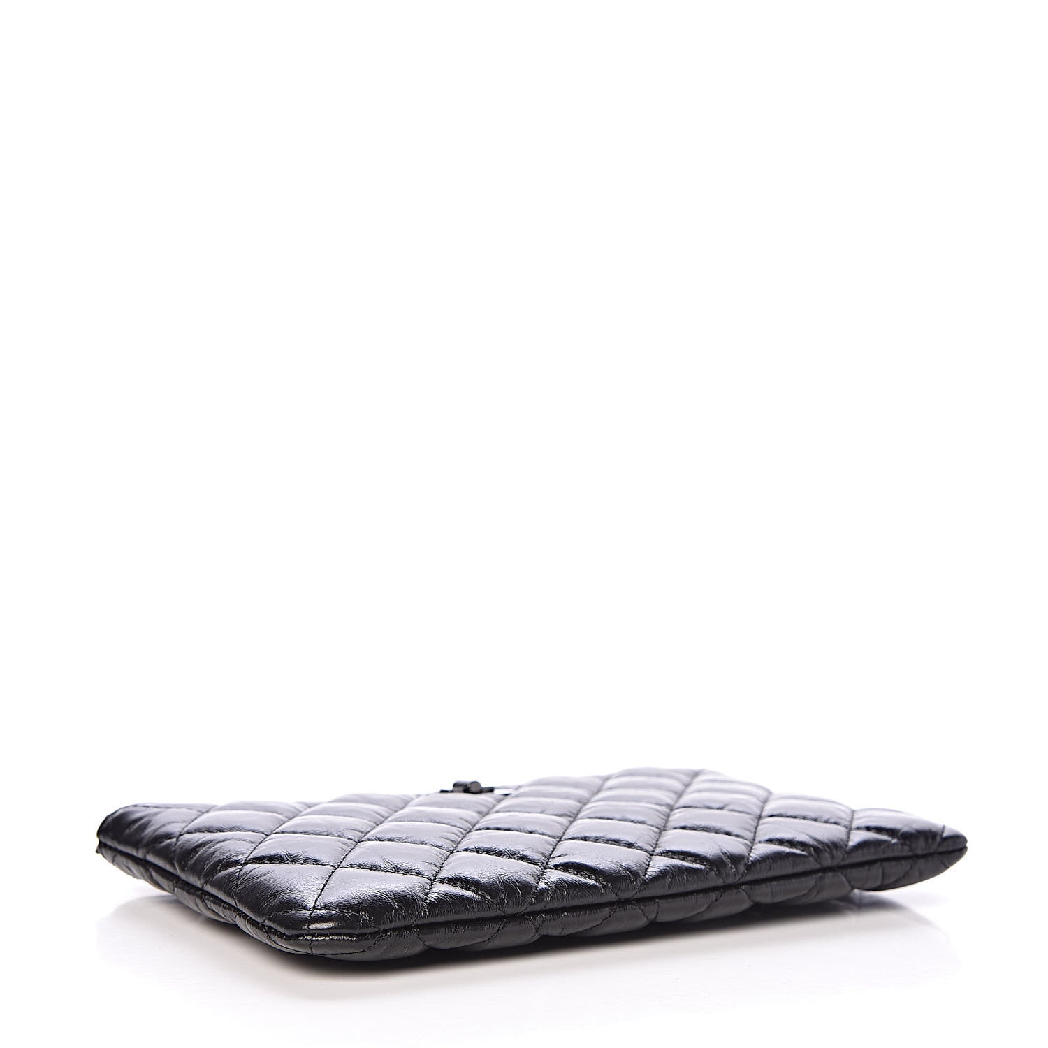Chanel Aged Calfskin Quilted Medium Reissue Cosmetic Case So Black 4 of 8
