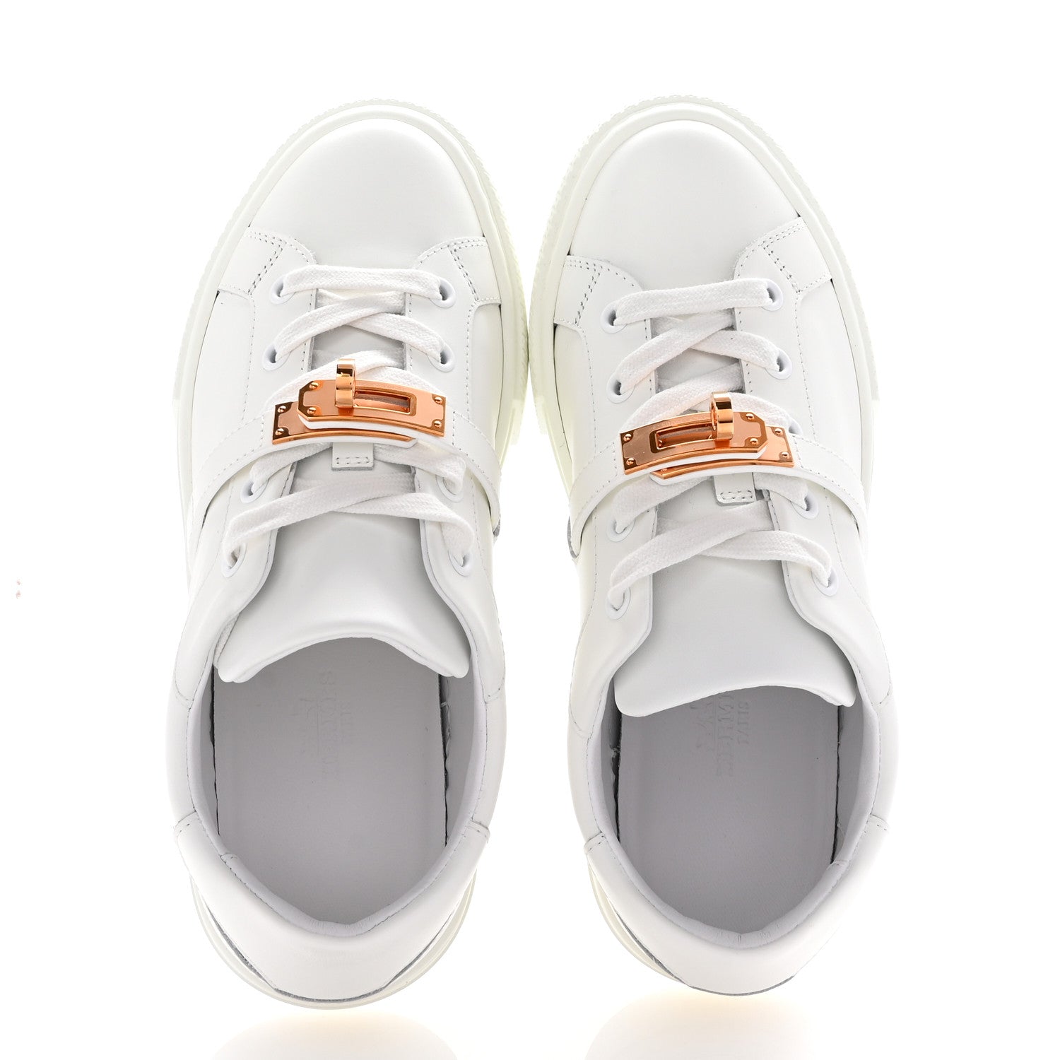 Hermes Calfskin Day Sneakers 35.5 White 2 of 10