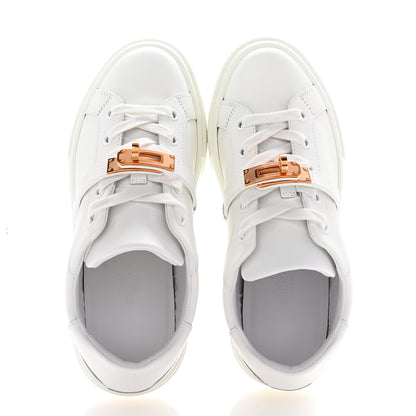 Hermes Calfskin Day Sneakers 35.5 White 2 of 10