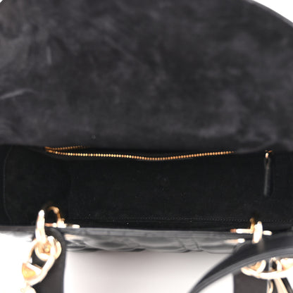 Christian Dior Lambskin Cannage Medium Lady Dior Black 5 of 10