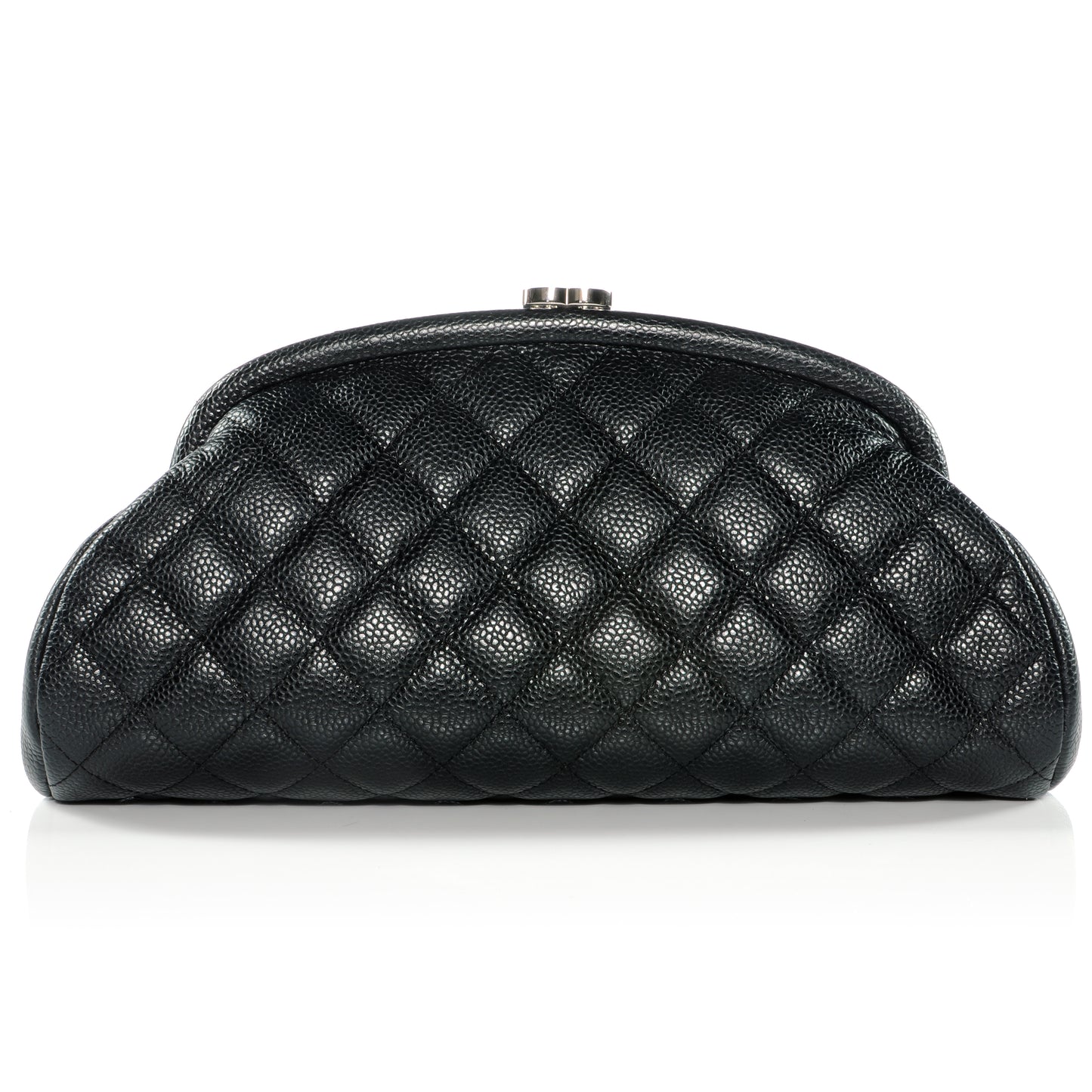Caviar Quilted Timeless Clutch Black