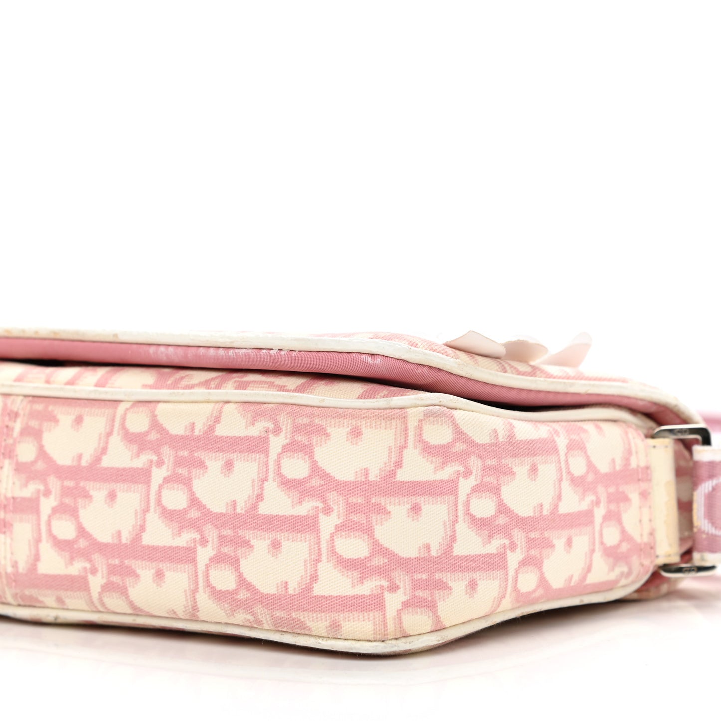 Monogram Girly Flap Reporter Rose Clair