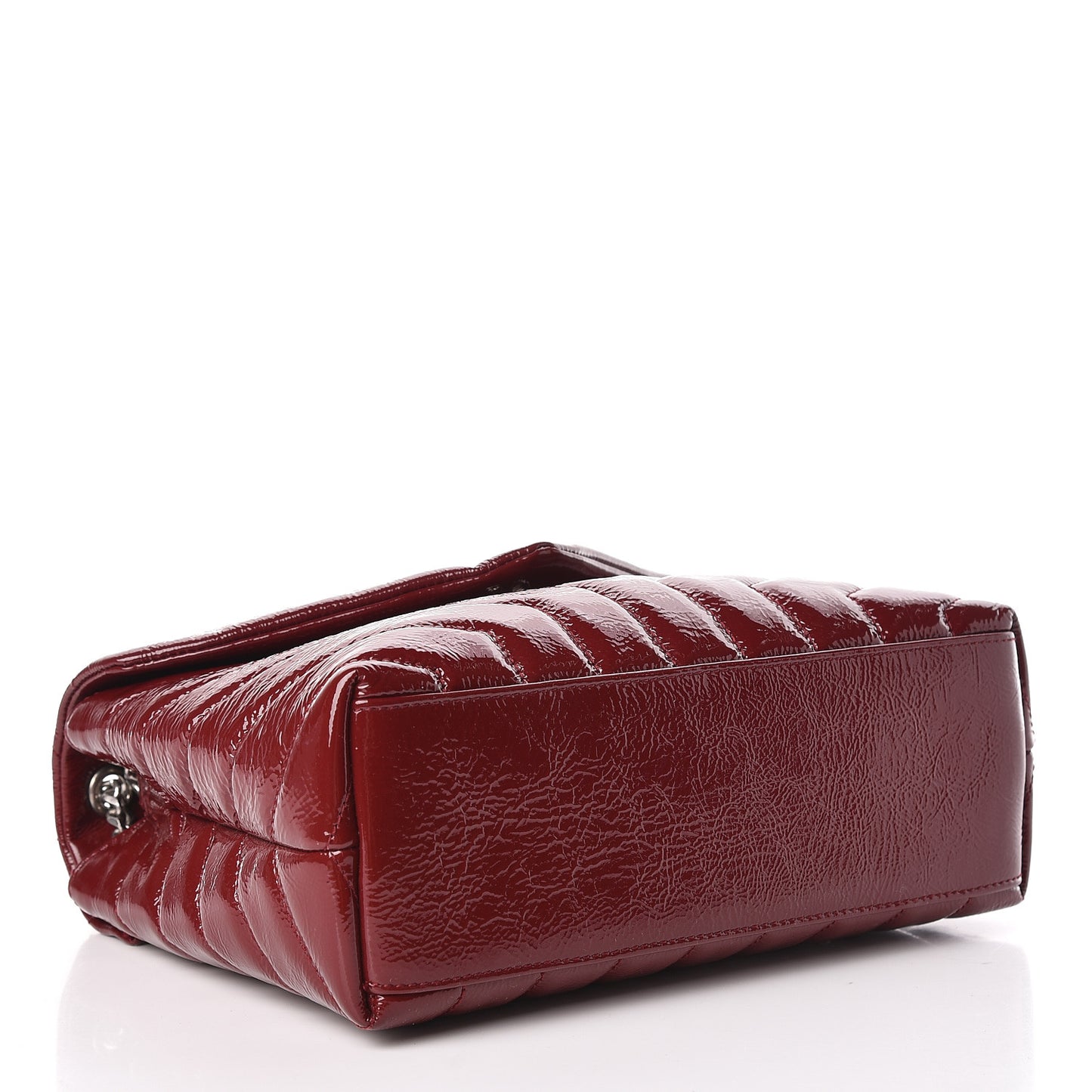 Patent Y Quilted Monogram Small Loulou Chain Satchel Palissandre