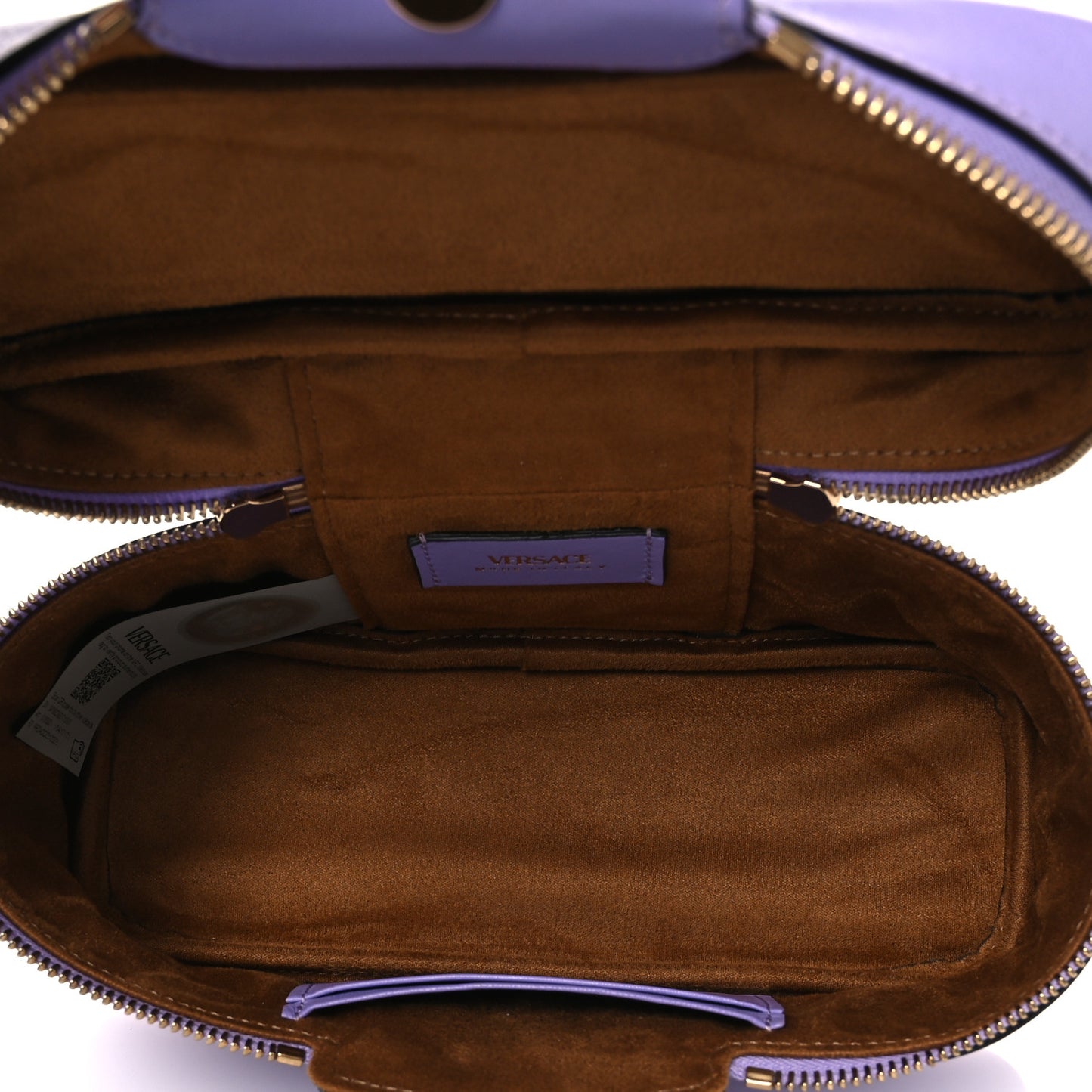 Lambskin Tag Vanity Bag Lilac