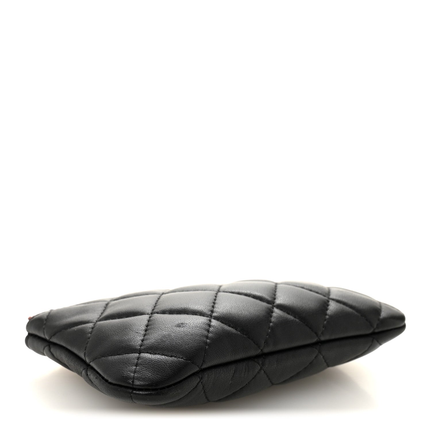 Chanel Lambskin Quilted Small Cosmetic Case Black 4 of 7