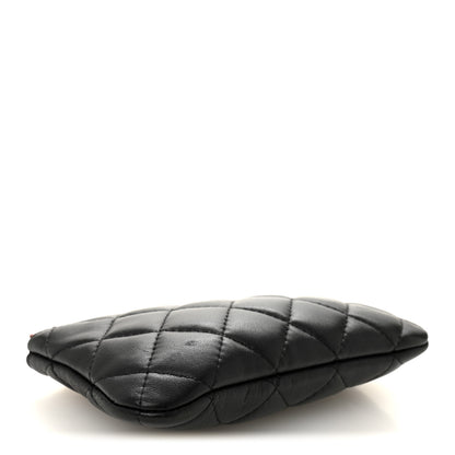 Chanel Lambskin Quilted Small Cosmetic Case Black 4 of 7