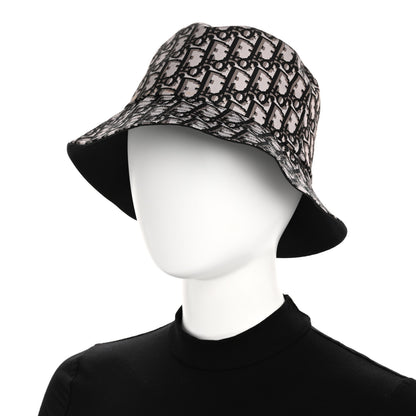 Christian Dior Oblique Reversible Teddy-D Brim Bucket Hat 58 Black 2 of 8