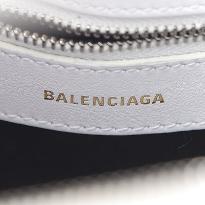 Balenciaga Calfskin Gothic Logo S Ville Top Handle Bag White 5 of 7