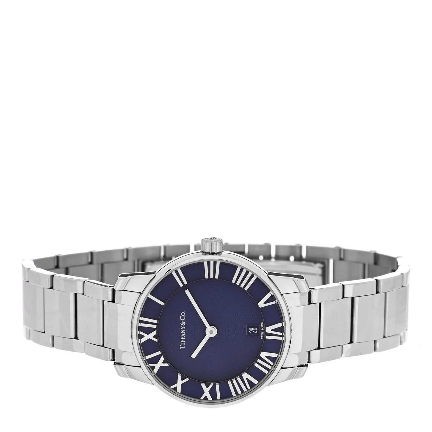 Stainless Steel 29mm Atlas 2-Hand Quartz Watch Blue Azure