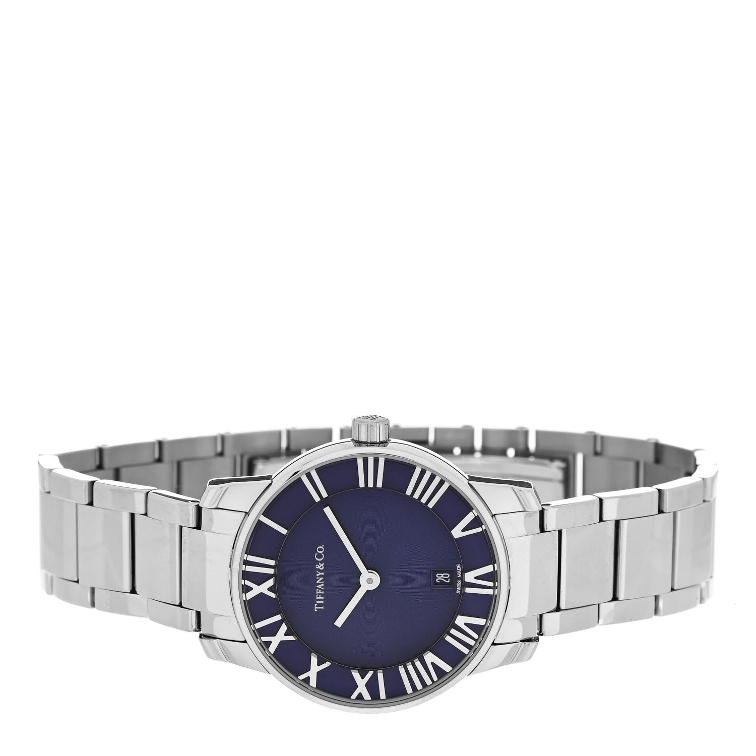 Tiffany Stainless Steel 29mm Atlas 2-Hand Quartz Watch Blue Azure 2 of 4