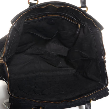 Gucci Suede Medium 1973 Top Handle Satchel Black 5 of 7