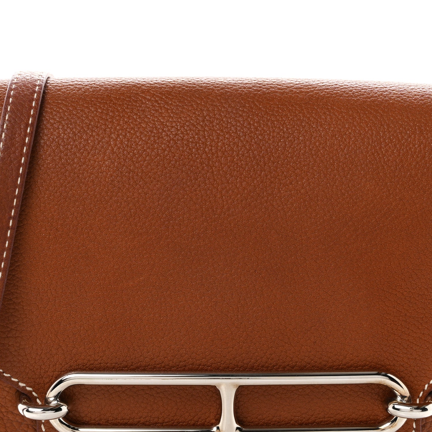 Hermes Barenia Faubourg Mini Sac Roulis Fauve 7 of 9