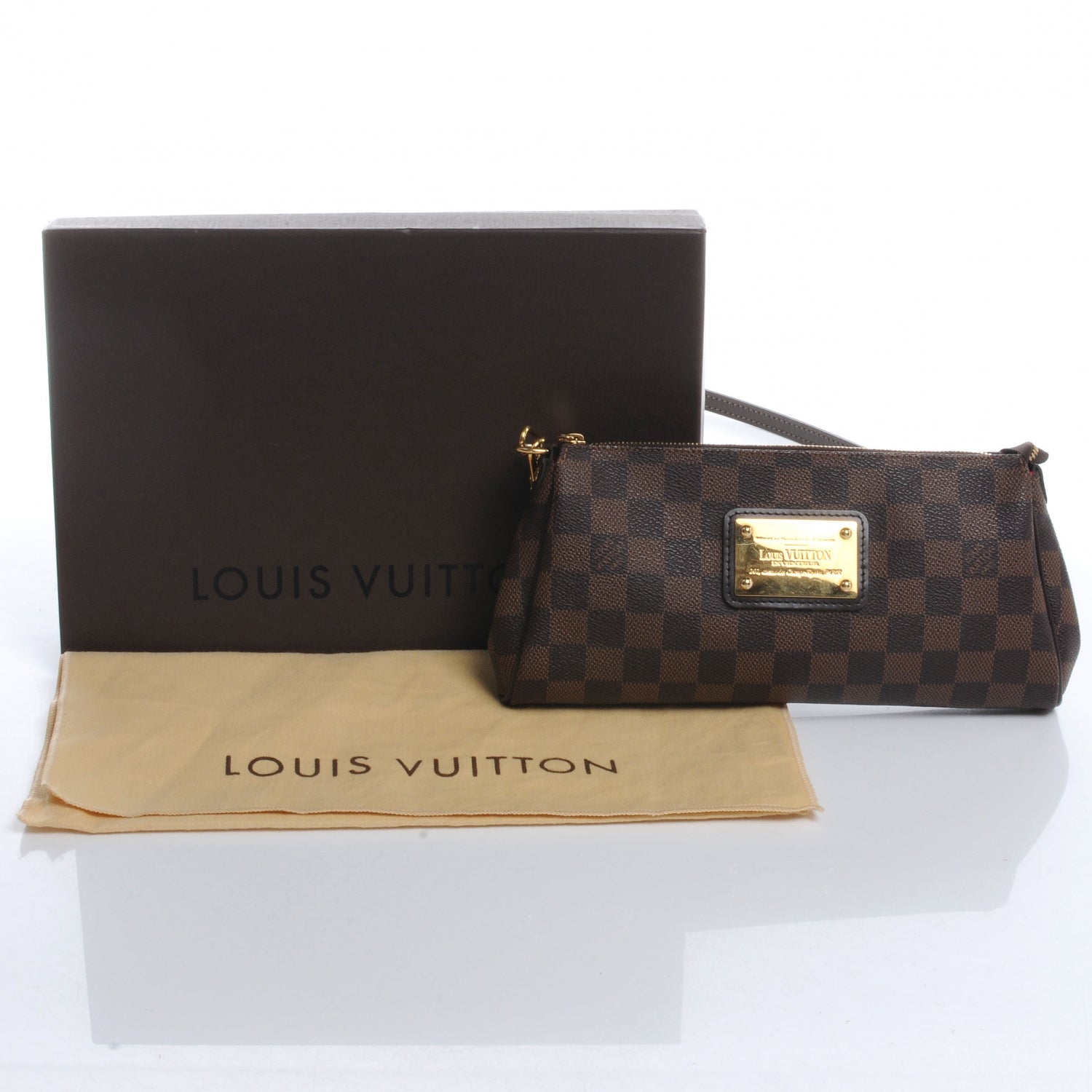Louis Vuitton Damier Ebene Eva Clutch 5 of 8