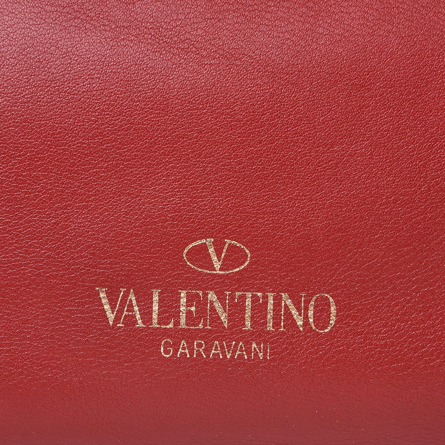 Vitello Small Rockstud Tote Rosso Valentino