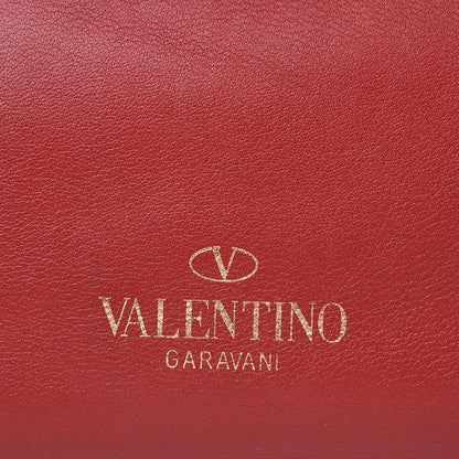 Valentino Garavani Vitello Small Rockstud Tote Rosso Valentino 7 of 13