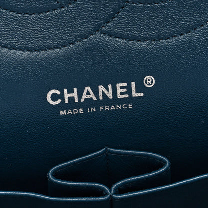 Chanel Patent Calfskin Quilted Jumbo Double Flap Turquoise 6 of 13
