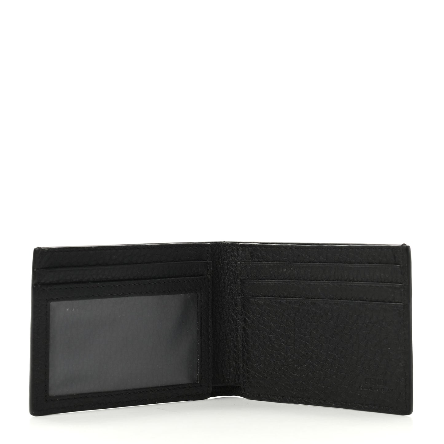 Cuoio Romano Monochrome Bi-Fold Wallet Black