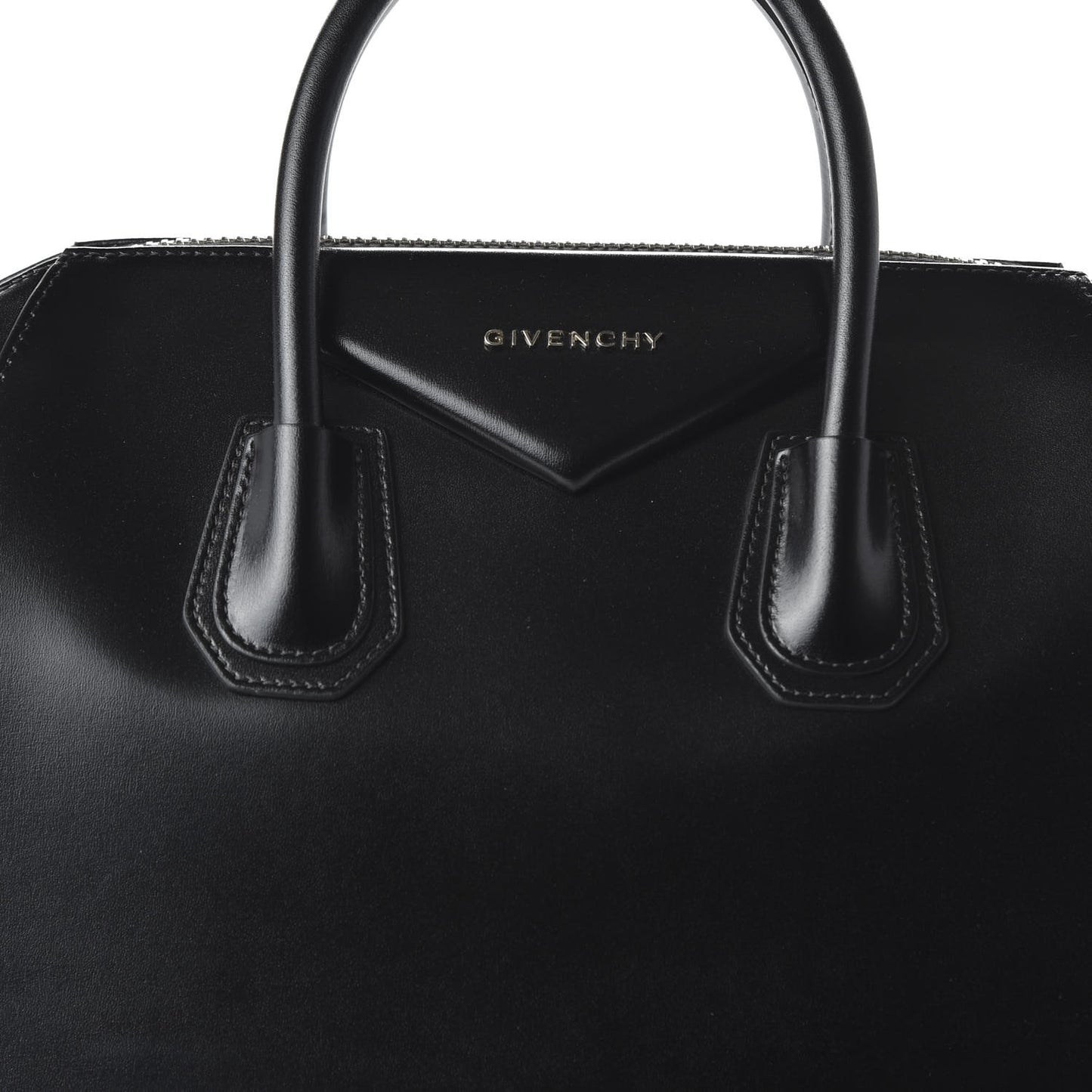 Shiny Lord Calfskin Medium Antigona Black