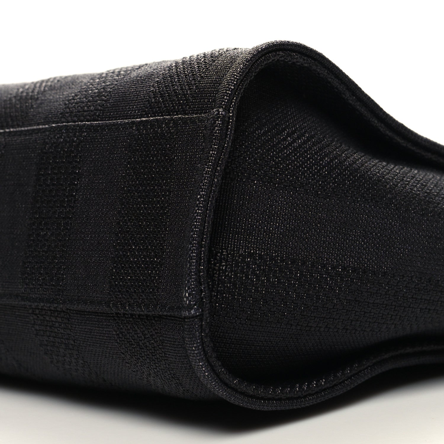 Chanel Mixed Fibers Striped Small Deauville Tote Black 10 of 10