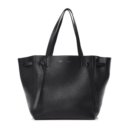 Celine Soft Grained Calfskin Small Belt Cabas Phantom Black 1 of 10