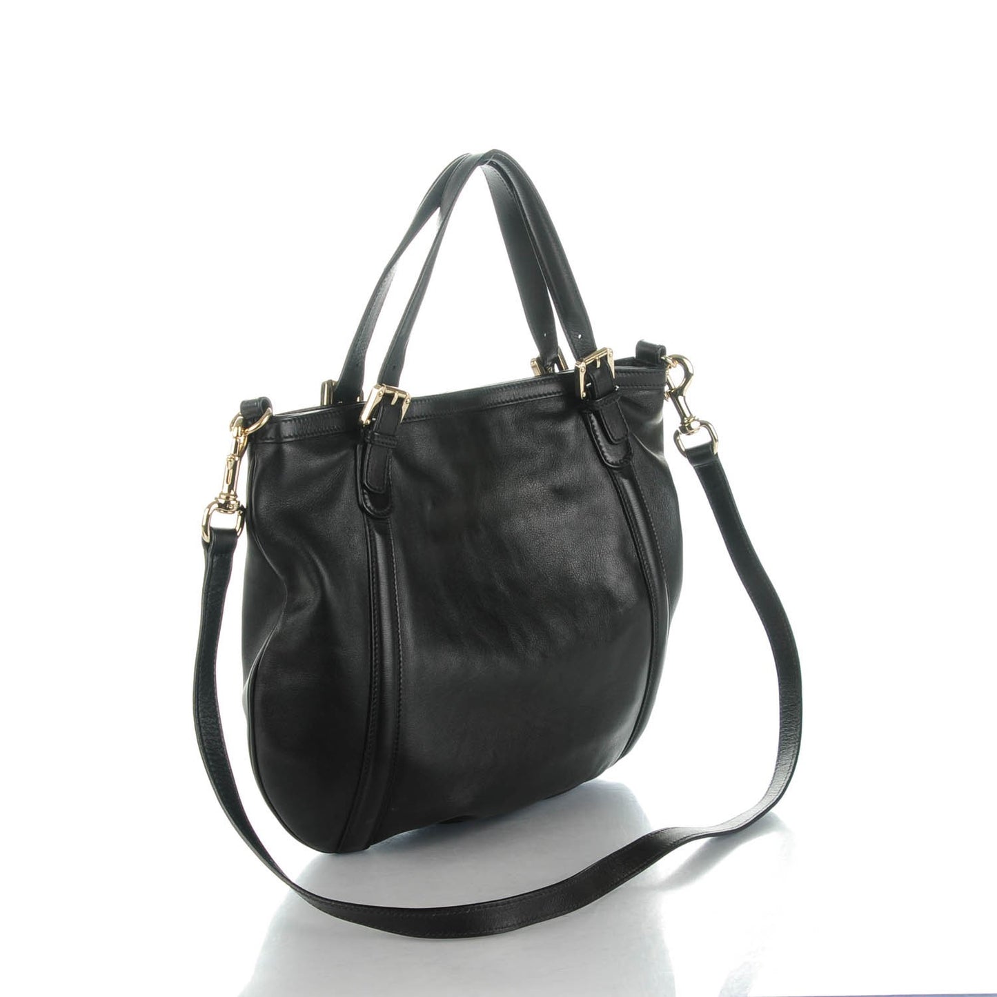 Calfskin Medium Britt Tote Black