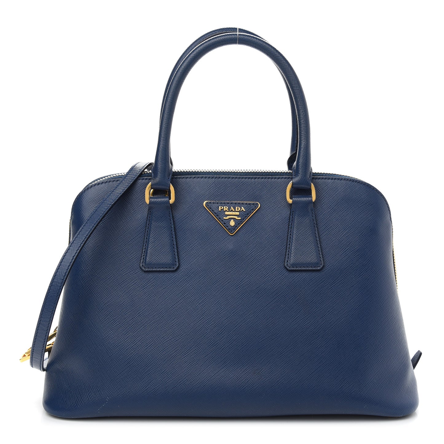 Saffiano Lux Medium Promenade Tote Bluette