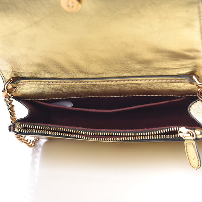 Stella McCartney Metallic Alter Nappa Star Small Flap Shoulder Bag Gold 5 of 10