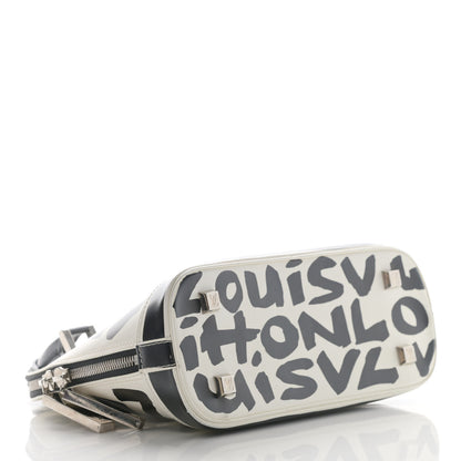 Louis Vuitton Graffiti Alma MM Black 4 of 17