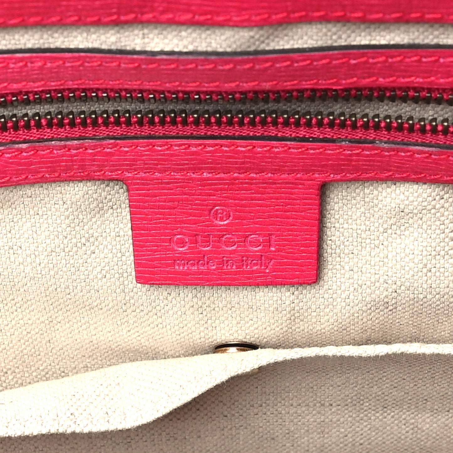 Textured Calfskin Medium Bright Bit Tote Shocking Pink