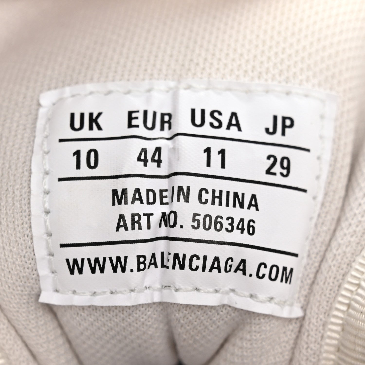 Balenciaga Fabric Mesh Mens Triple S Sneakers 44 Grey 8 of 16
