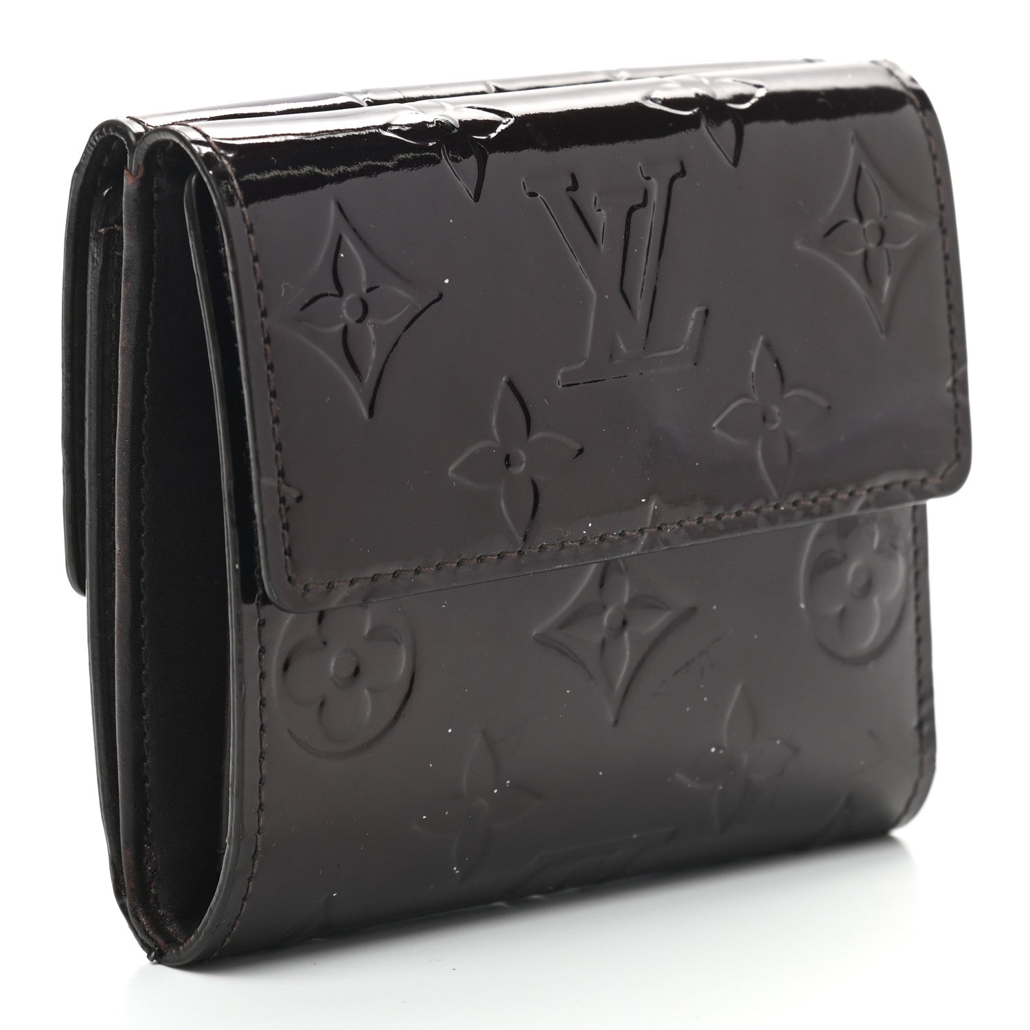 Louis Vuitton Vernis Elise Wallet Amarante 3 of 7