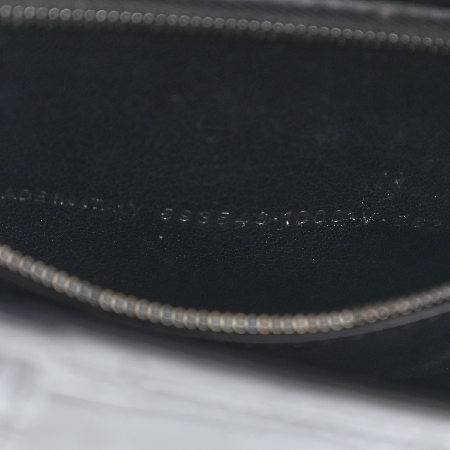 Balenciaga Shiny Calfskin Monochrome Crocodile Embossed Small Hourglass Top Handle Bag Black 8 of 15