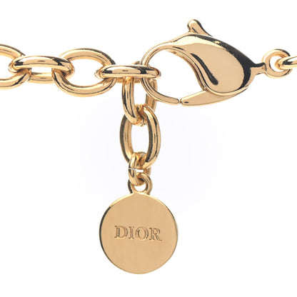 Christian Dior Metal Danseuse Etoile Chain Choker Necklace Gold 4 of 4